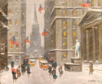 Guy Carleton Wiggins : washingtons birthday on wall street wm